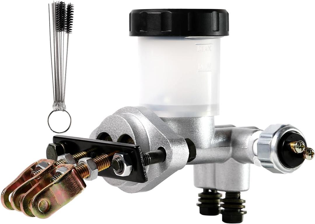 Hydraulic Brake Master Cylinder Compatible with Go Kart Buggy Sunl BMS Kandi Roketa Kazuma Kinroad TaoTao Twister ATV 90cc 110cc 125cc 150cc 200cc 250cc Engine