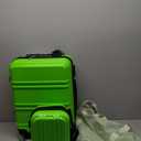 Kono Luggage Set 4 Piece Carry On Hardside Luggage with TSA Lock Spinner Wheels Carry On Suitcase Apple Green (Carry-On Travel Set (DB/TB/12/20"))