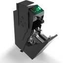 HARDROCK Gun Safe for Pistols, Biometric Wall Mounted Handgun Safe Box for Desk, Bedside,Truck，Drop Down Quick Access Security Safe with Fingerprint Keypad Lock for Home nightstand