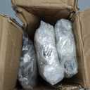 6 PCS Industrial Pipe Clothes Bar 12 Inch - Pipe Clothing Rack Wall Mount - Face Out Closet Rods for Hanging Clothes Commercial Retail Boutique Laundry Shirt Display - White