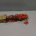 ACRYCS 4 Pcs Artificial Greenery Stems Plants 35.4" Faux Branches for Vase Filler Fake Ficus Twig Plants Orange Leaves for Home Office Party Wedding Shop Autumn Fall Decoration