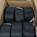 6 Pcs Rubber Mulch for Landscaping Garden Mulch Black Roll Rubber Mulch Mat Natural-Looking Edging Border Cuttable Reduced Weed Growth Organic Soil Fertilizer Bed Liner for Garden 10 Ft Long Each 2025 (6 Pack*10 Ft)