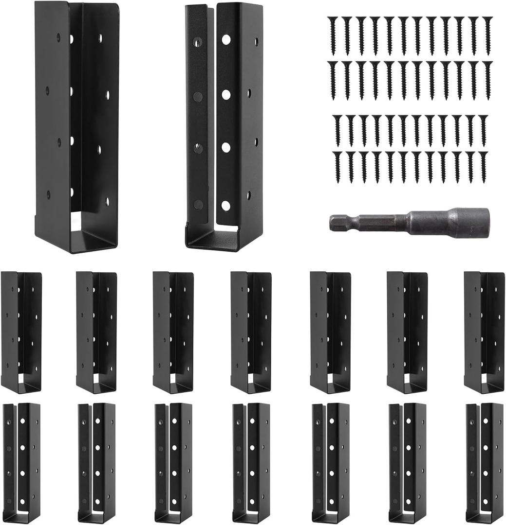 24 Pcs of 2"x 8" Concealed Joist Hangers for Outdoor