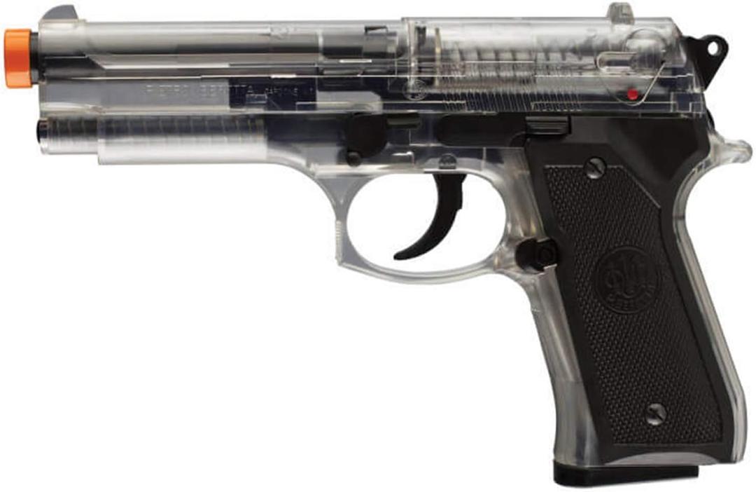 Beretta 92 FS 6mm BB Airsoft Pistol (One Size, Clear)