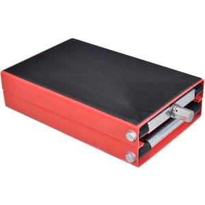 Motorcycle Scissor Center Lift - Steel Wide Deck Hoist Center Stand - Motorcycle Center Scissor Lift Jack Wide Deck Hoist Center Stand for Motorcycle Maintenance (Red)