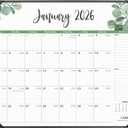 2 x Large Desk Calendar 2026 with Desktop Mat, Cabbrix Desk Pad Calendar 22 x 17 Inch Covering January 2026 to June 2027, Desk Blotter Calendar 2026 for Home School and Office