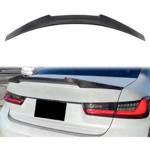 Real Carbon Fiber Rear Spoiler Wing Compatible with BMW G20 3 Series G80 M3 2019-2025, Trunk Spoiler for 330i, 330i xDrive, M340i, M340i xDrive, 330e, 330e xDrive, M3, M3 Competition