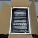 Simple Houseware 3-Tier Stackable Mesh Shoe Rack, Black