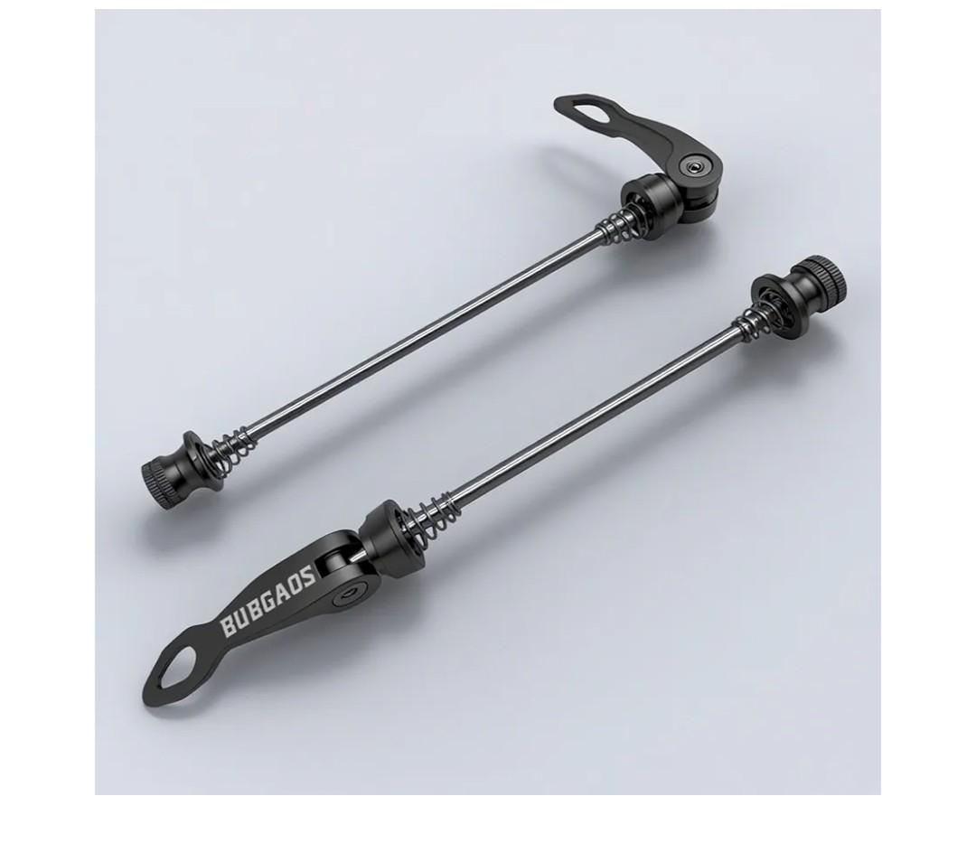 Bike Quick Release Skewer Front & Rear Wheel Axle for Mountain Bike/Road Bike/Bicycle/MTB Wheel Hub，Black a Pair