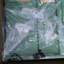 Adoorn Lockable Post Mount Mailbox | Small (Green). Size 12 x 12 x 18.5 (HxWxD) Anti-Theft Locking Mailbox with 2 Keys, Modern Mailbox with Flag, Weatherproof Mailboxes for Outside