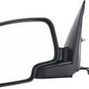Side View Mirror Replacement Fit for 2003-2006 Chevy Silverado 1500 2500 HD 3500 HD,GMC Sierra 1500 2500 HD,GMC Yukon/Yukon XL 1500 Black Power Adjusted Heated Manual Folding Driver Side