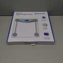 Etekcity Digital Body Weight Bathroom Scale, Large Blue LCD Backlight Display, High Precision Measurements, 6mm Tempered Glass, 400 Pounds (Blinding Silver)