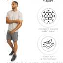 Motion Men's Slim Fit Tee Active Performance and Everyday Super Soft Stretchable T-Shirt (S-XL) (L)