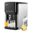 VEVOR Water Dispenser with Ice Maker, 3-in-1 Countertop Water Dispenser, 35 LBS/24H, 12 Cubes/7 Min Fast Ice Making with 4 LBS Storage, Bullet/Crushed ICES & Cold-Water (35 LBS/24H)