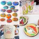 36 Colors Automatic Ink Control Acrylic Paint Pens, Brush Tip Acrylic Paint Markers, Acrylic Markers Set for Rock Painting, Wood, Glass, Fabric, Ceramic, Canvas, DIY Crafts & Art Supplies