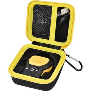Comecase Case Compatible with DEWALT Wearable Bluetooth Speaker, Magnetic Clip-On Wireless Portable Mini Speaker Storage Holder Bag (Box Only) (Inside Black)