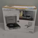 Victrola Journey+ Signature Turntable Record Player  33-1/3, 45 & 78 RPM Suitcase Vinyl Record Player, Bluetooth Connectivity & Built-in Speakers, Stereo RCA Output, Linen Finish (Light Grey Linen)