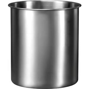 Stainless Steel Utensil Holder - Utensil Caddy, Weighted Base for Stability - Utensil Crock and Countertop Utensil Organizer, Stainless Steel Caddy
