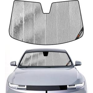 Pigenius Windshield Sun Shade for Hyundai Ioniq 5 2022-2026 & Ioniq 5 N 2025-2026, Reversible Silver/Black