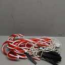 Joiedomi 12 Pcs Christmas Candy Cane Pathway Markers Lights, 12 Stakes Lights with Warm White, Waterproof Outdoor Decorations for Holiday Xmas Indoor,Yard,Patio,Garden,Walkway