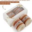 2 x HUIHUANG Cinnamon Velvet Ribbon 1 inch Frayed Velvet Ribbon Orange Crinkled Silk Velvet Ribbons for Ornaments Crafts, Christmas Tree Decoration, Fall Decor, Wreaths, Gift Wrapping, Flower Bouquet