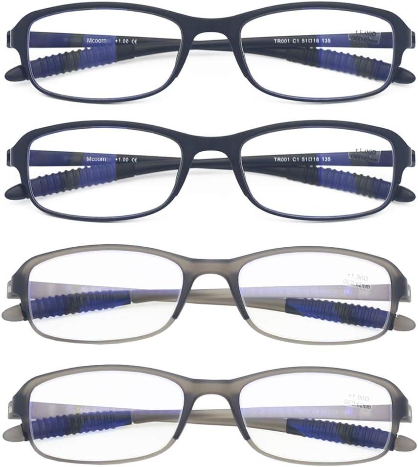Computer Blue Light Blocking Reading Glasses (Flexible and Lightweight) UV Protection Readers Anti Eyestrain for Women Men