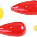 4Pcs Teardrop Marker Lights Lenses Compatible with Airstream,Shasta,and other vintage travel trailers,For Pathfinder #662 teardrop marker lights,ONLY Includes Lights Lens Cover(2 Red,2 Amber)
