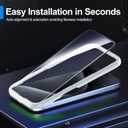 Ailun 3 Pack Screen Protector for iPhone 15 Pro Max [6.7 inch] + 3 Pack Camera Lens Protector with Installation Frame,Sensor Protection,Dynamic Island Compatible,Case Friendly Tempered Glass Film