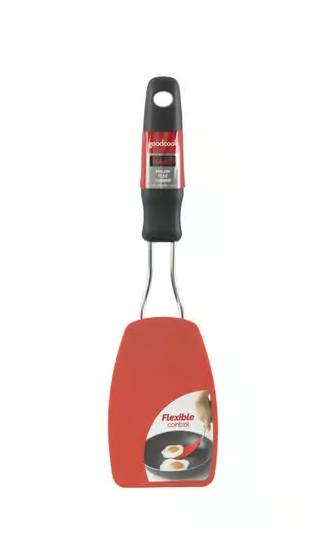 Good Cook Touch Black/Red Nylon/Stainless Steel Flex Turner