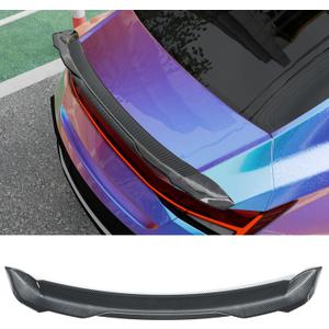 Spoiler Wing Compatible with 2021-2025 Hyundai Elantra Sedan Rear Spoiler Trunk Rear Spoiler Wing Lip ABS Plastic for 2024 Elantra Accessories (Glossy Carbon Fiber Pattern)