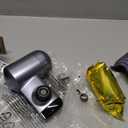 PUR Plus Horizontal Faucet Mount Filtration System with 3-in-1 Lead Reducing Filter, Water Filter for Sink, Lasts 100 Gallons, Compatible with Sinks with External Aerators, Metallic Grey