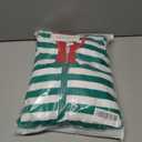 Veseacky Family Christmas Pajamas Matching Sets Adult Onesie Zipper Hooded Footed One-Piece Pjs Jumpsuits (X-Large, Men-green White Striped)