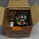 Yuanhe Deluxe Bingo Game Set - Metal Round Cage, 75 Colored Bingo Balls, 100 Bingo Cards, 500 Mixed Chips and Master Board for Large Groups, Parties