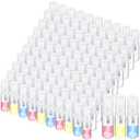Lallisa 100 Pcs 3ml Mini Spray Bottles Clear Glass Perfume Bottles Refillable Fine Mist Spray Empty Fragrance Sample Containers Cosmetics Atomizer for Cleaning, Travel, Essential Oils