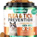 Flea and Tick Treatment for Cats - 200 Chews Flea and Tick Prevention for Cat Chewables - Flea Treatment for Cats All Breeds & Ages - Natural Cat Flea and Tick Treatment - Chicken Flavor 03/14/2027