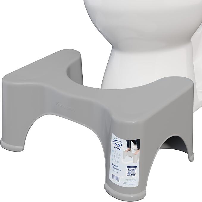Squatty Potty Original Bathroom Toilet Stool 9 Inches Tall - Gray
Ergonomic Squat Footrest Bathroom Stool for Improved Bowel Health and Natural Posture