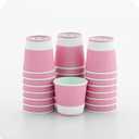 Restaurantware Ripple Wall Coffee Cups 25 Count 4 Ounce Insulated Light Pink Paper Cups, Rolled Rim Spill-Resistant Disposable Paper Non-Slip for Coffee, Beverages