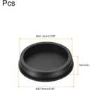 uxcell High Temp Silicone Plug Mount Dia 91.3mm/3.59 inch t Shaped Rubber Stopper Hole Plugs for Powder Coating Plating Waterproof Plugs Sealing Plugs Black Pack of 3(OD 97.5mm)