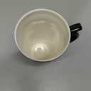 WHJY 20oz Large Black Cute Cat Ceramic Coffee Mug Cup with Splash-proof Lid, Cat Tail Shape Handle, Animal Cat Mug Tumbler (black)