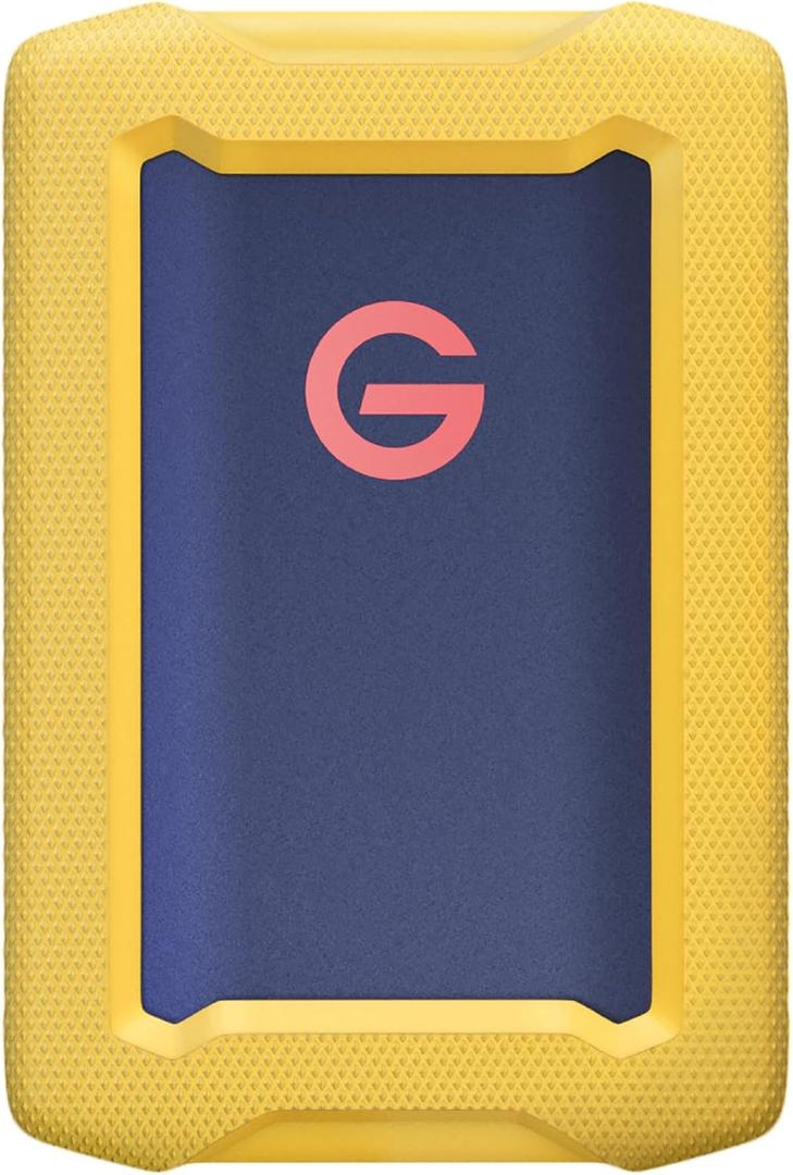 1TB G-Drive ArmorATD Rugged, Durable Portable External HDD, Up to 130MB/s, USB-C (5Gbps), USB 3.2 Gen 1  SDPHE1G-001T
