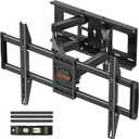 ELIVED TV Wall Mount for Most 37-82 inch tvs, Full Motion TV Mount Swivel and Tilt, Wall Mount Bracket Max VESA 600x400mm, Holds up to 132 lbs, Fits 8 12 16" Wood Studs