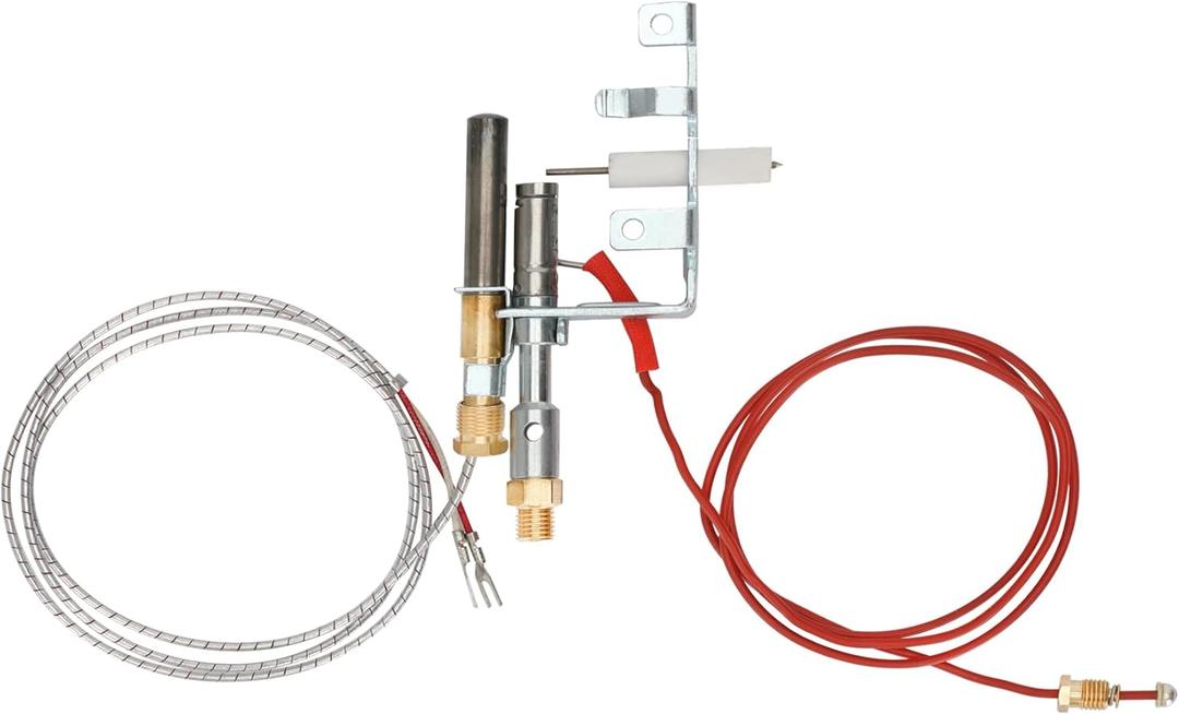 14D0477 LPG8404 R3623 Propane Gas LP ODS Pilot Assembly Replacement for Comfort Glow, Glow Warm, Vanguard, FMI, Hearth Side Designs, Sears103778-01 PP225 LPG8414 Thermocouple for Gas Fireplace