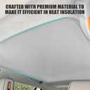 BestEvMod Foldable Roof Sunshade Compatible with 2022-2025 2026 Rivian R1S Accessories Upgraded Heat Reflective Tech Accessories Sunroof Reflective Sun Shade(Front Only Grey)