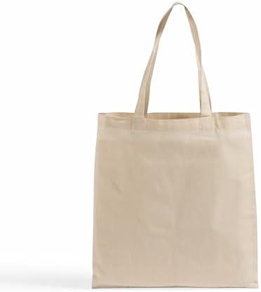 TBF 19 Pack Eco-Friendly Canvas Tote Bags Wholesale – Reusable Bulk Cotton Tote Bag with Handles, Convention Bags, Beige
