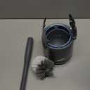 MR.SIGA Toilet Bowl Brush and Holder, Premium Quality, with Solid Handle and Durable Bristles for Bathroom Cleaning, Gray, 1 Pack (One Size)