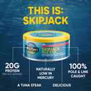 Wild Planet Skipjack Wild Tuna, No Salt Added, Canned Tuna, Sustainably Wild-Caught, Pole & Line, Non-GMO, Kosher, 5 oz, Pack of 4, BBD: 03/06/2028