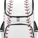 Large Backpacks Baseball Laces, Softball Bookbag Lightweight Laptop Computer Bags Durable Travel Casual Daypacks for Teens Colloge Work Business Hiking 16 Inch
