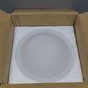 Aspen Creative 25002-65-1 Replacement Alabaster Glass shade for Flush Mount or Semi-Flush Mount, 1/2" Center Hole, 11-1/2" Diameter x 4" Height