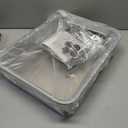 AIPERRO Stainless Steel Litter Box with Lid, High Sided Cat Litter Box