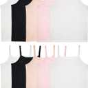 Fruit of the Loom Girls' Undershirts (Camis & Tanks) (Large, Cami - 4 Pack - Assorted)